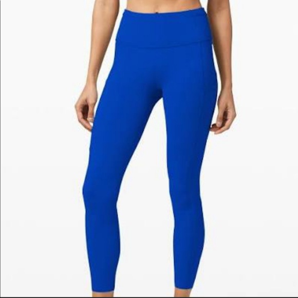 lululemon athletica Pants - Lululemon Fast and Free Air Force Blue 25" Tights